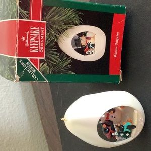 Winter surprise ornament